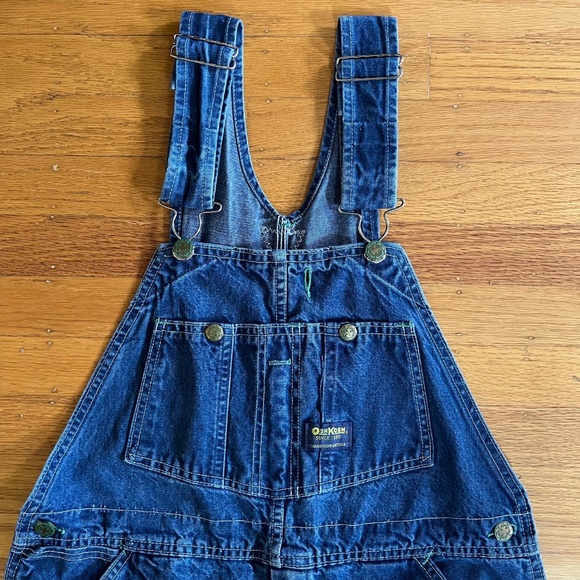 Rare Unisex Vintage OshKosh B'gosh Vestbak Denim Bib Overalls | Size 34 x 30 - Picture 1 of 13